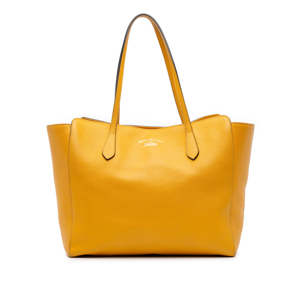 Pre-Loved Gucci Medium Leather Swing Tote - Picture 1 of 9